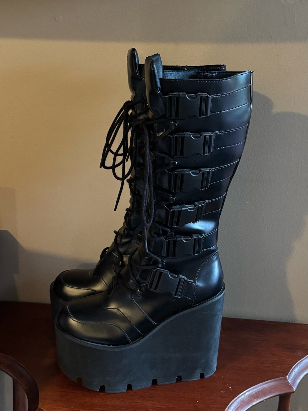 RARE DISCONTINUED KILLSTAR Lugosi Platform Boots US 7 / EUR 38 / UK 5